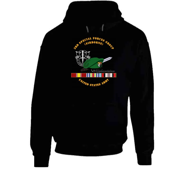 3rd Special Forces Group with DUI, Beret,  and  Afghanistan Ribbons T Shirt