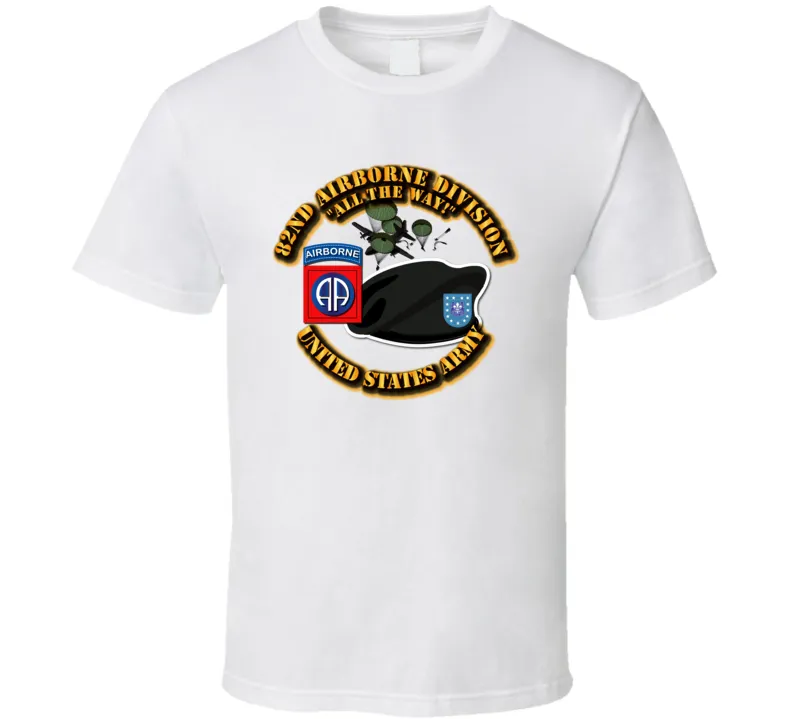 82nd Airborne Div - Beret - Mass Tac T Shirt