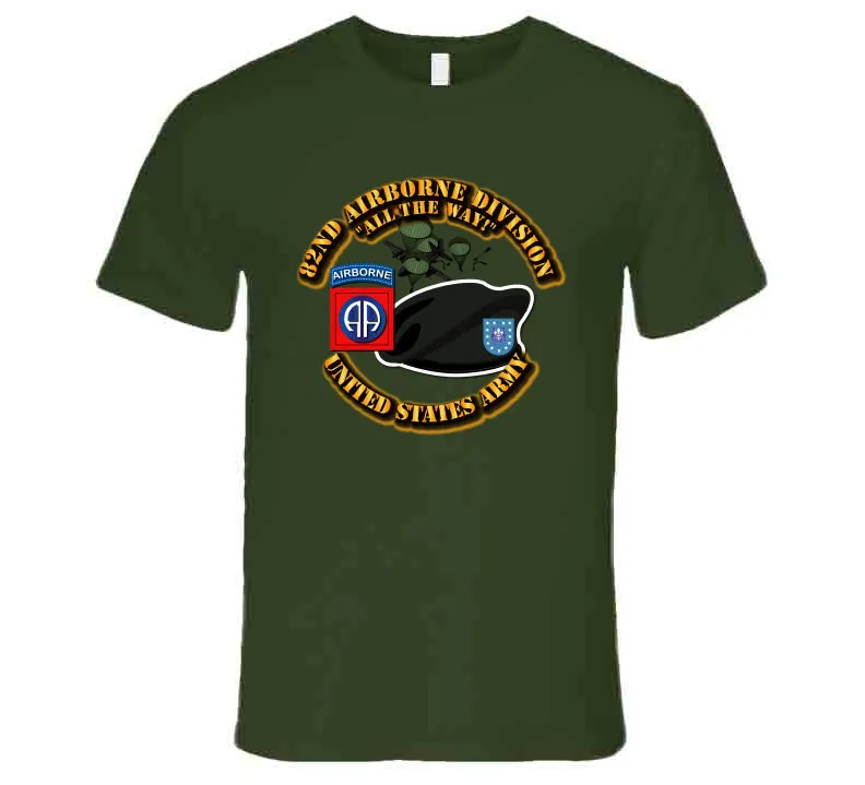 82nd Airborne Div - Beret - Mass Tac T Shirt