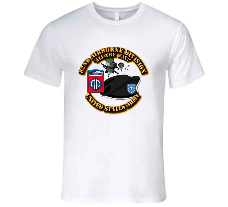 82nd Airborne Div - Beret - Mass Tac T Shirt