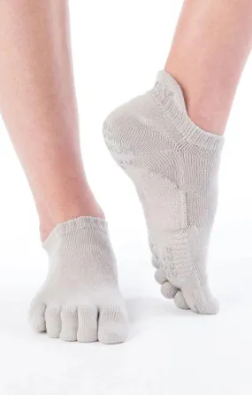 Basic Solid Colors Footie Grip Socks With *Power Pads*