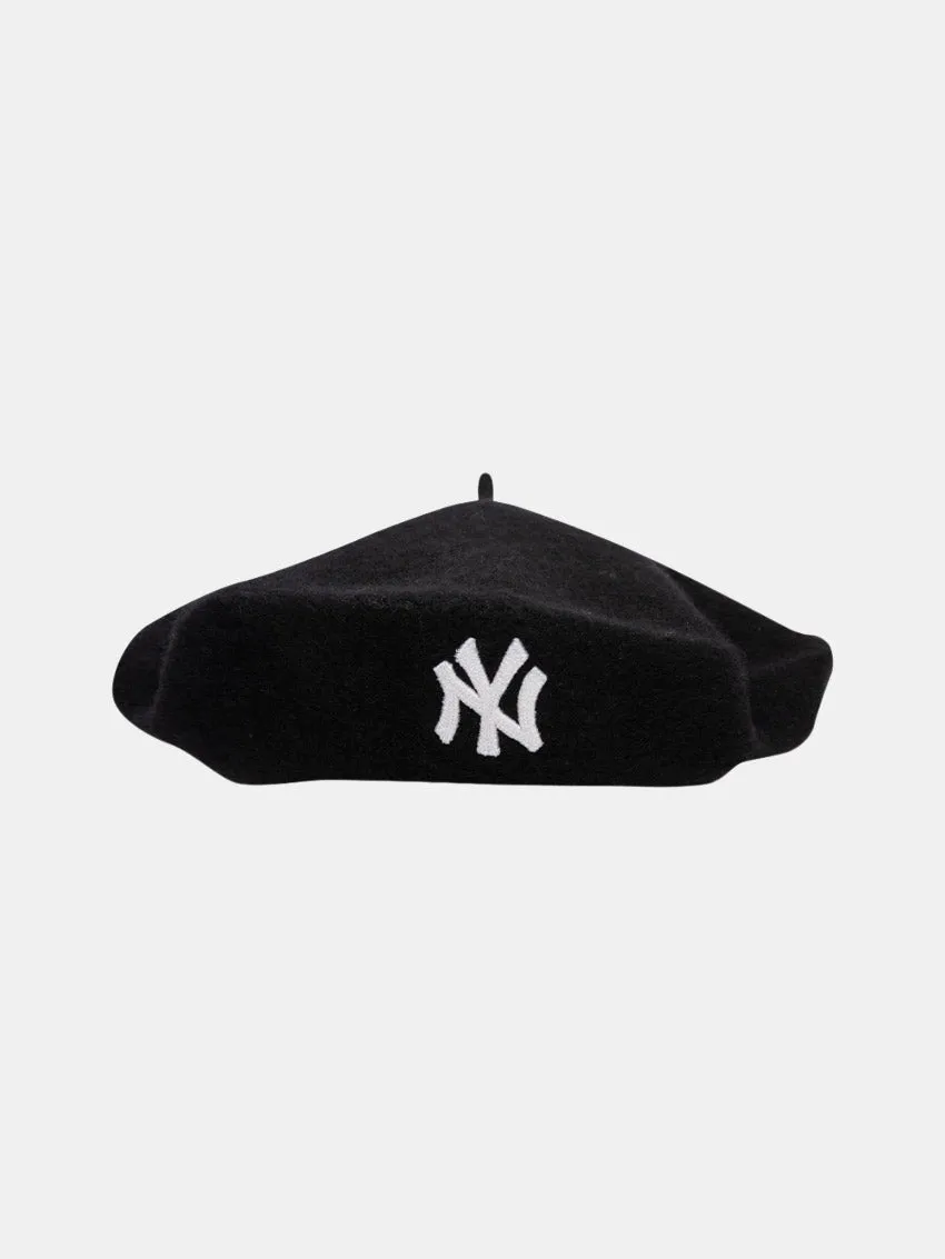 Classic Black Beret Hat from New York - Unisex