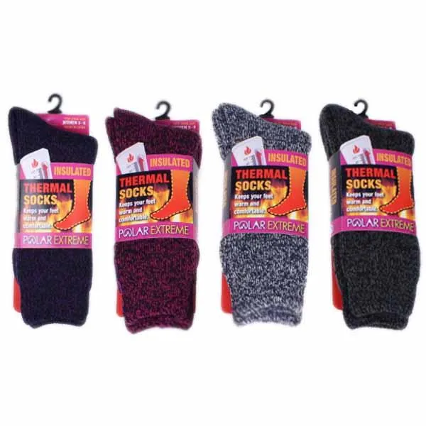 Black Women's Marled Brushed Sock