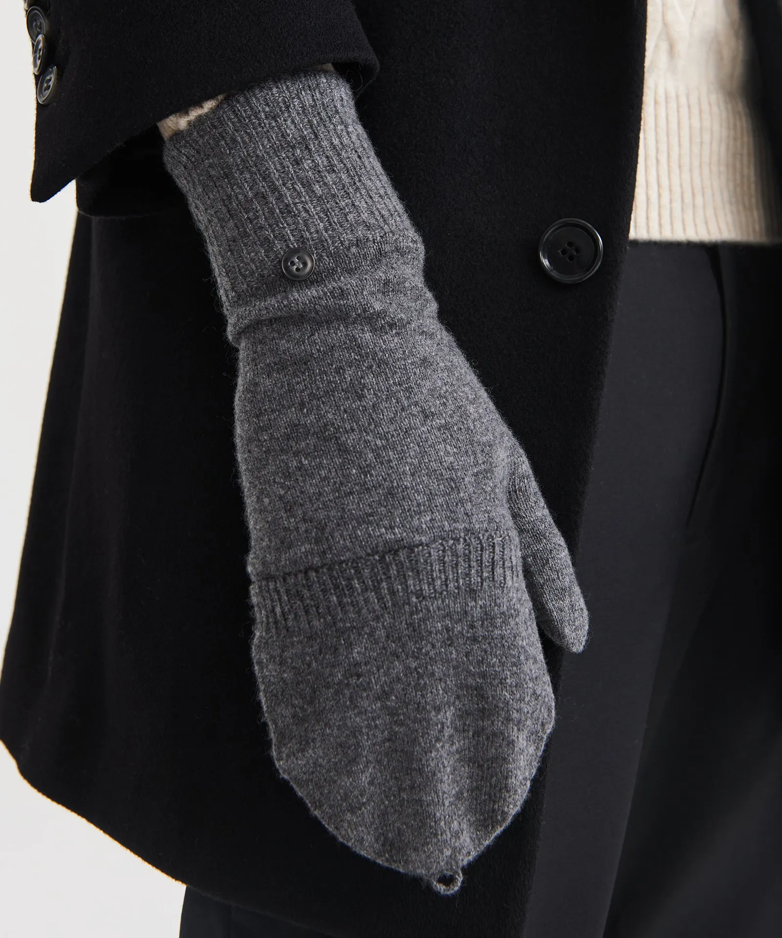 Cashmere Pop Top Gloves