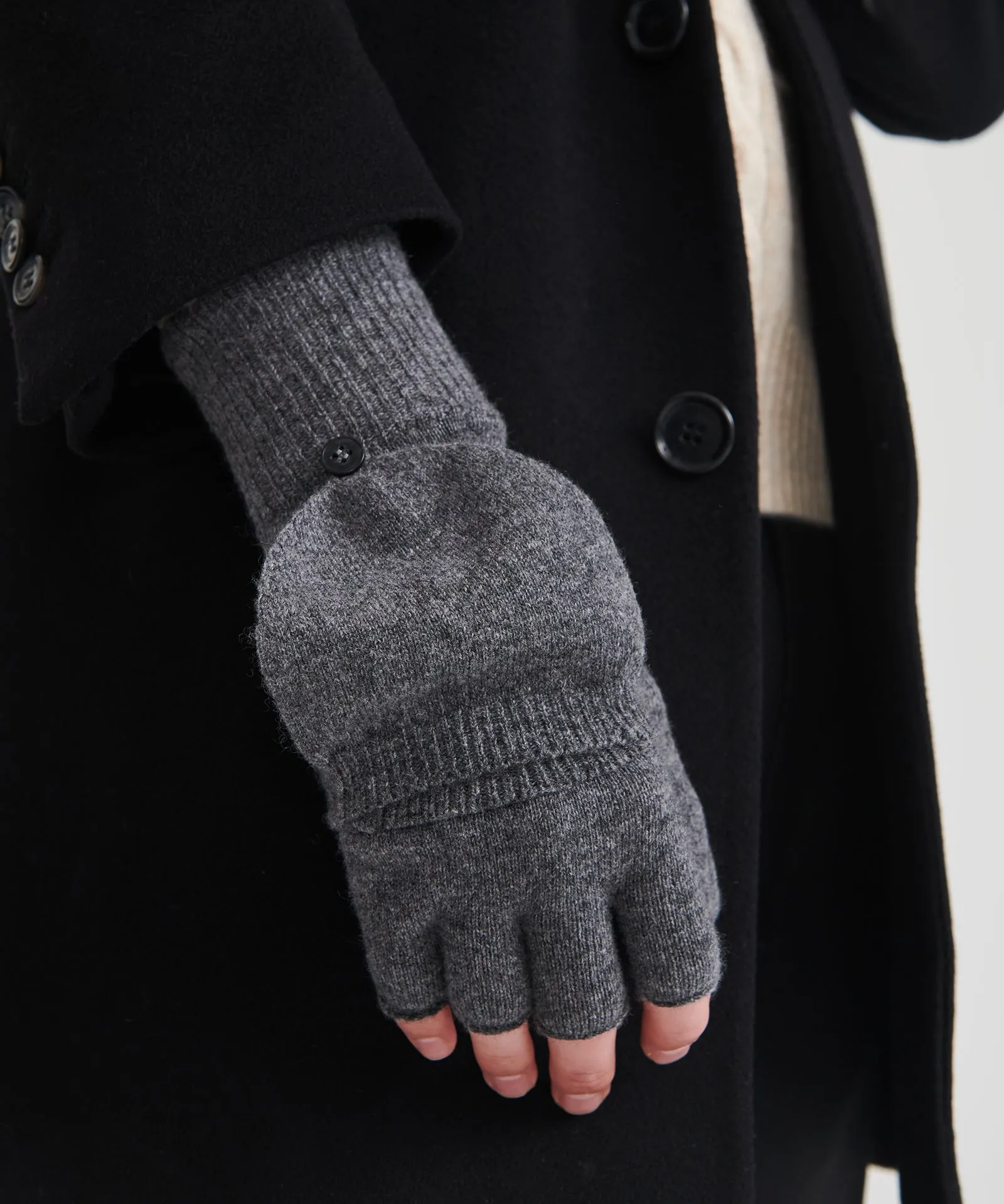 Cashmere Pop Top Gloves