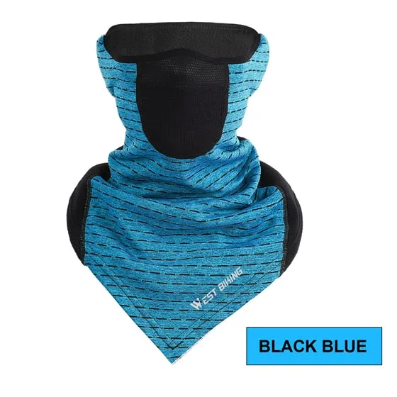 Cycling Face Mask Winter Thermal Warm Scarf Outdoor Ski Mask Running Climbing Snowboard Windproof Fleece Bike Mask