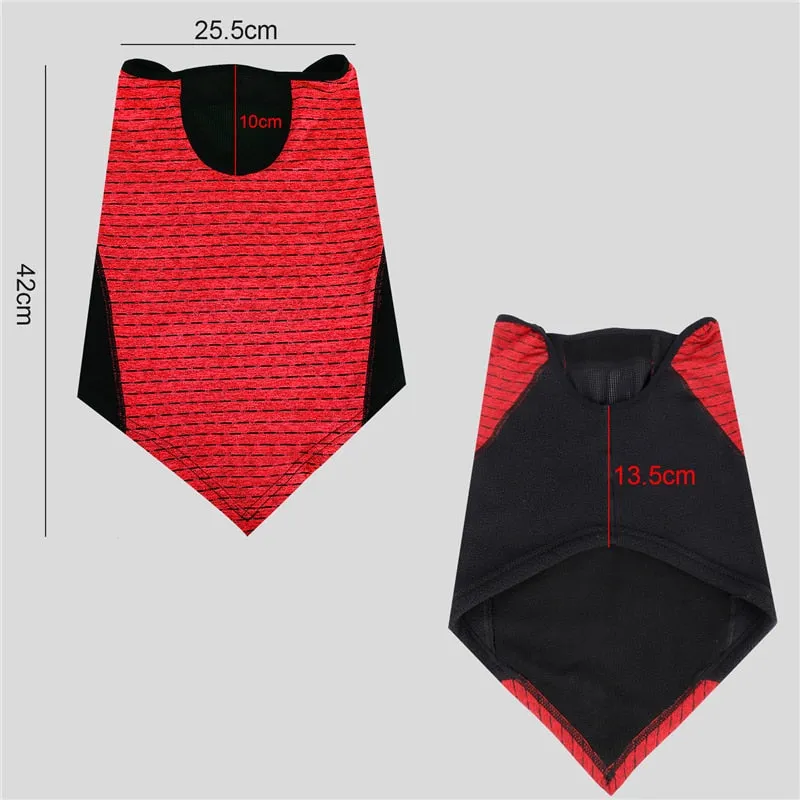 Cycling Face Mask Winter Thermal Warm Scarf Outdoor Ski Mask Running Climbing Snowboard Windproof Fleece Bike Mask