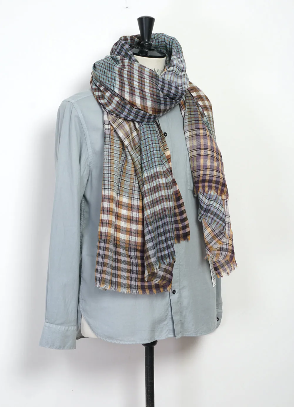 GR ECHARPE | Shawl Scarf | A-Charcoal