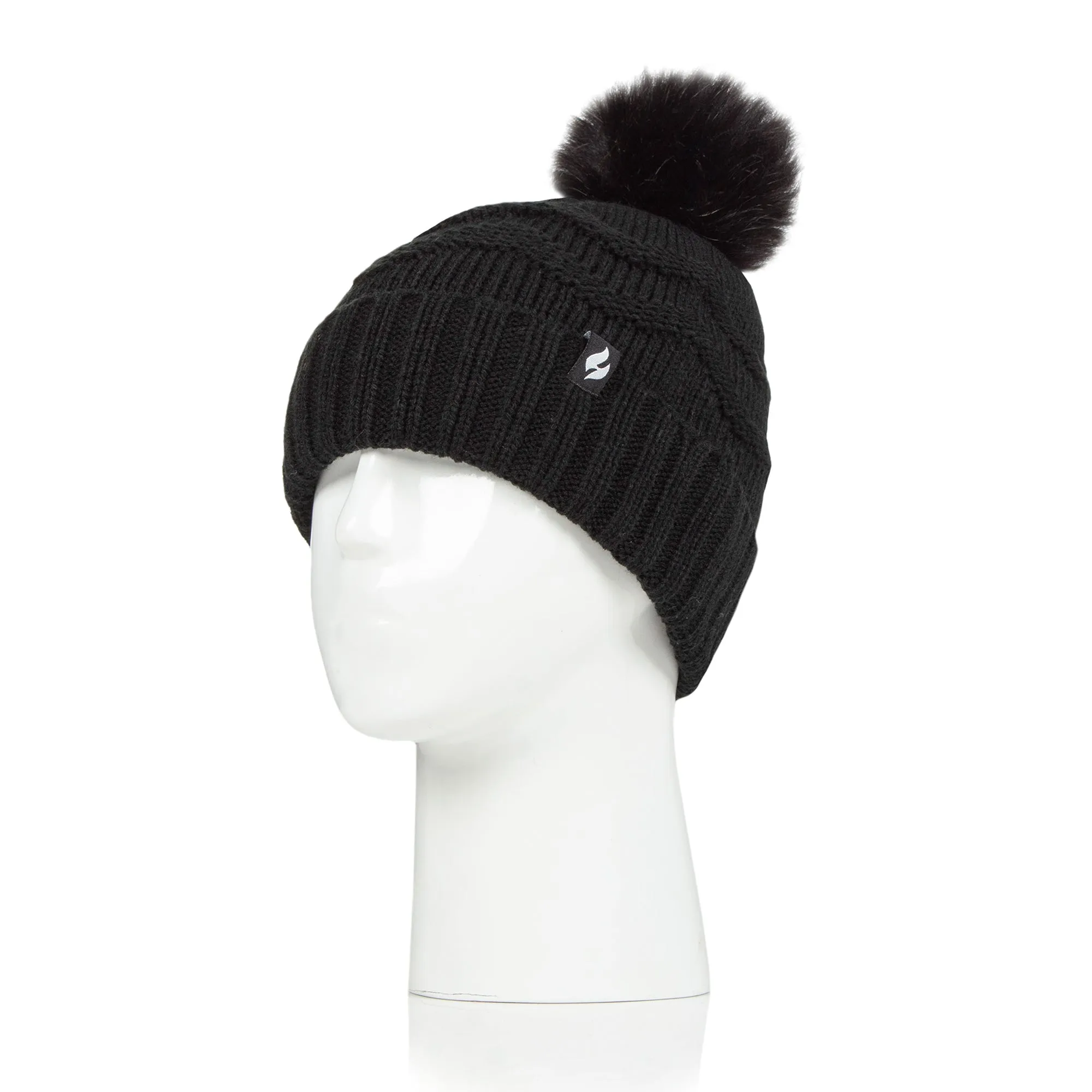 Ladies Cotswold Pom Pom Hat - Black