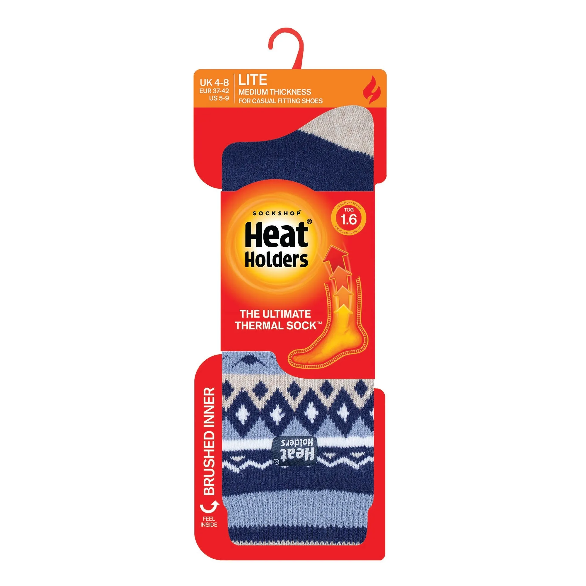 Ladies Lite Patterned Jacquard Socks - Holmcroft