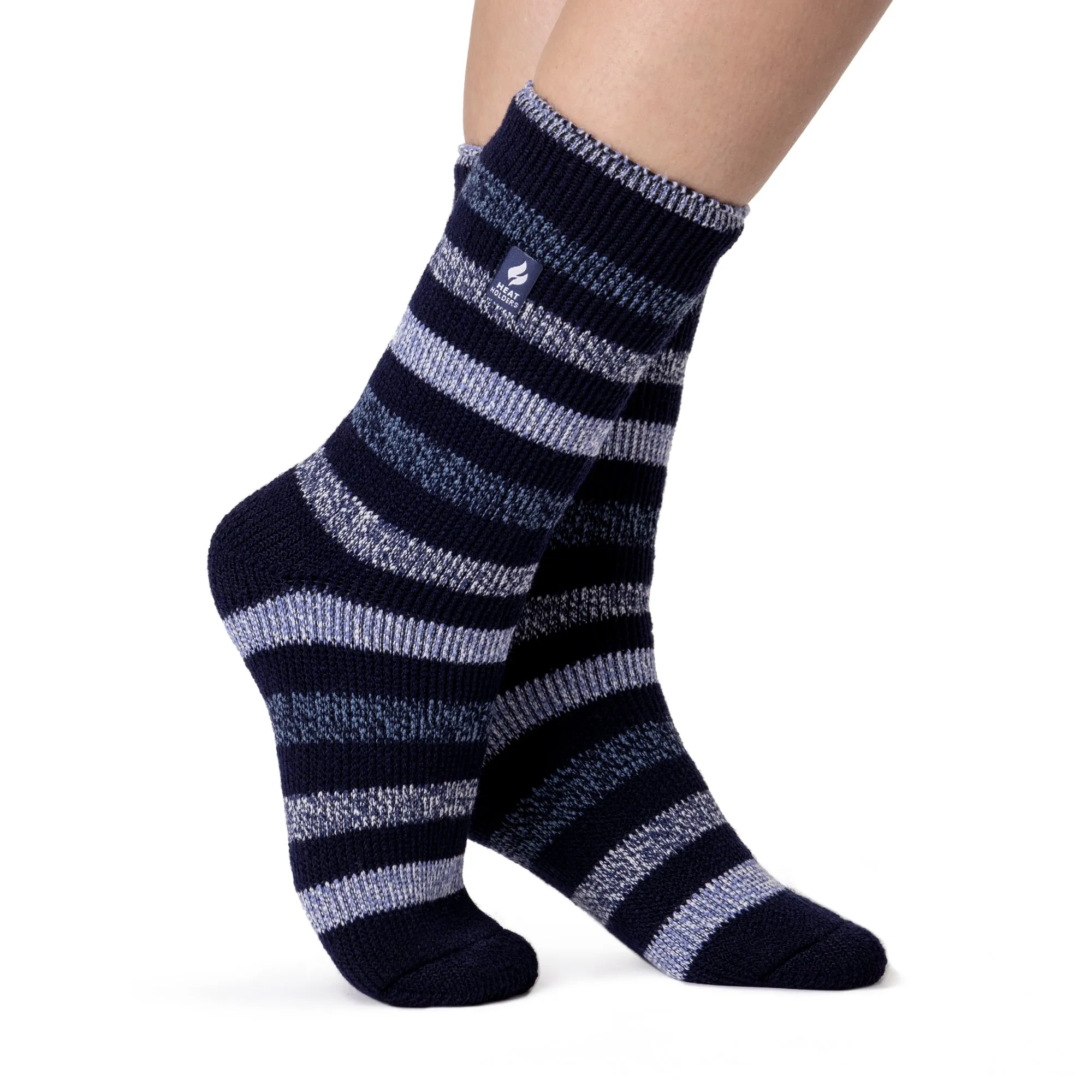 Ladies  Original Stripe Socks Delamere - Navy