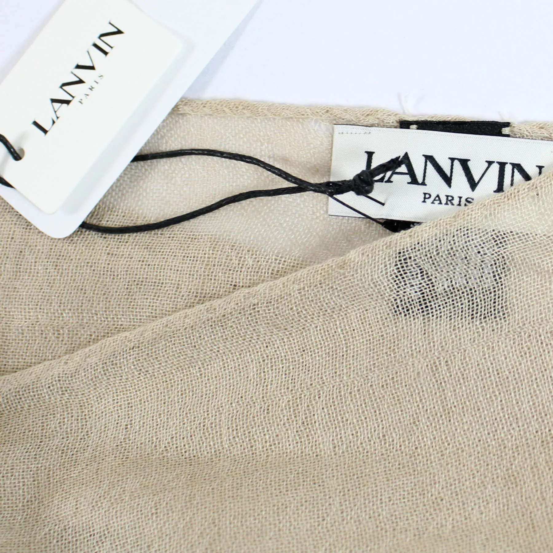 Lanvin Scarf Beige - Cashmere Silk Shawl SALE