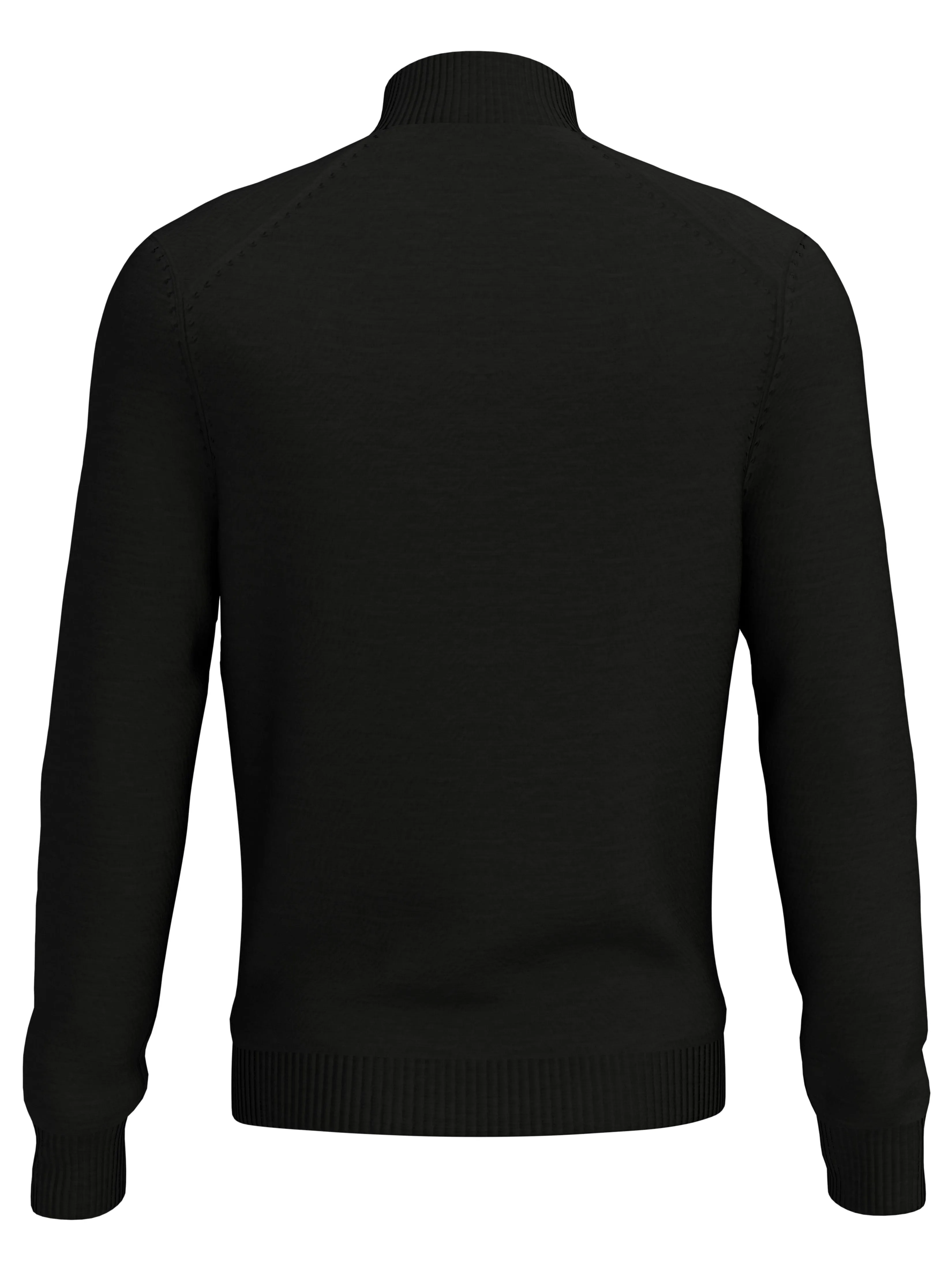 Men's Quarter Zip Blended Merino Jumper