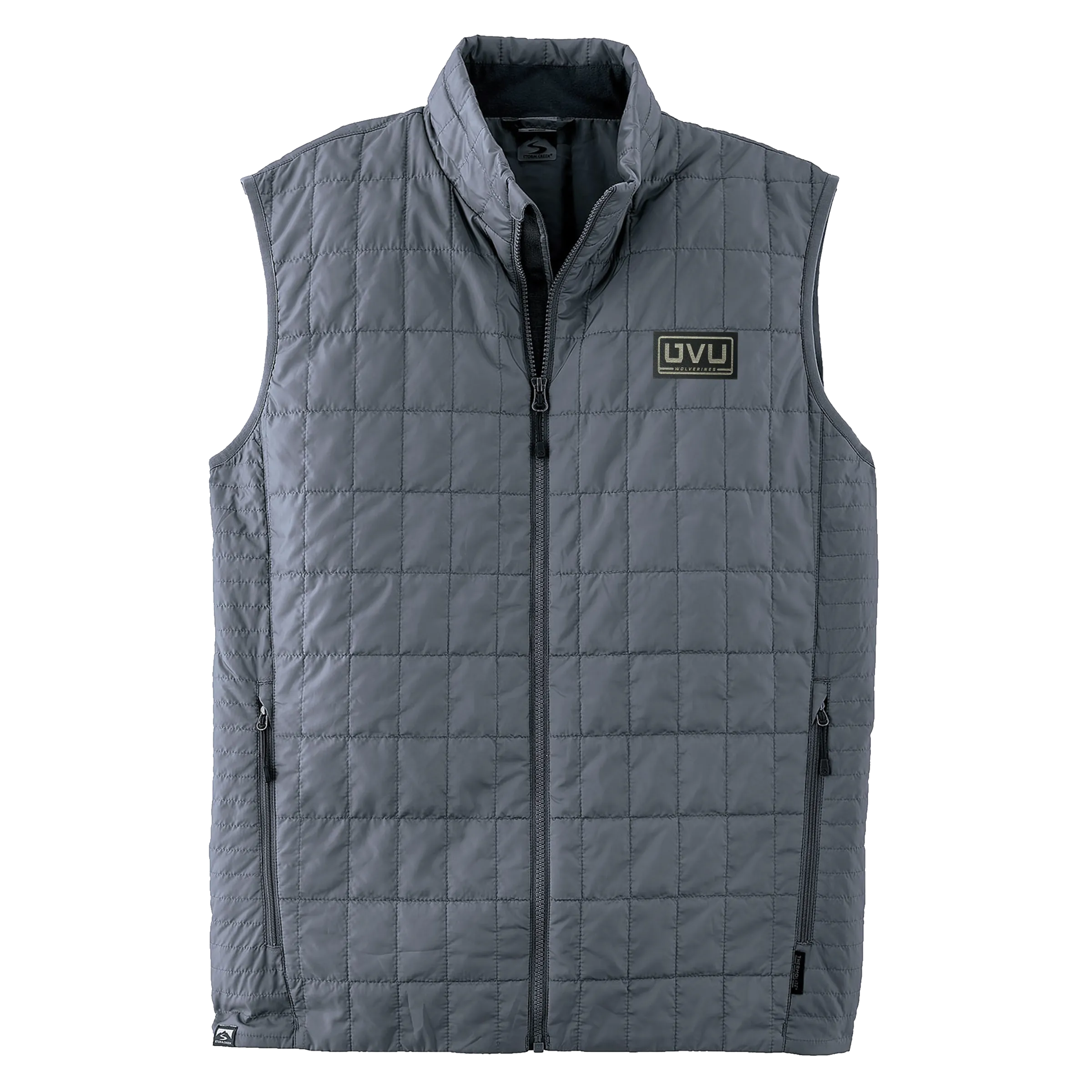 MEN’S STORM CREEK ECO-INSULATED TRAVELPACK VEST- Pleather Mono Patch