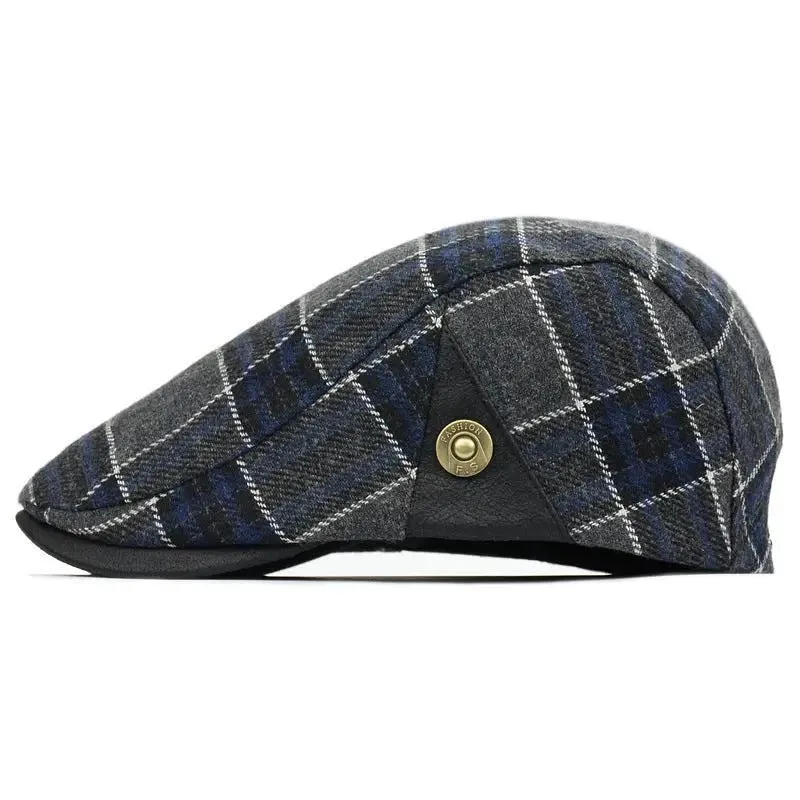 Men's Woolen Beret Hat - Classic, Stylish, and Warm