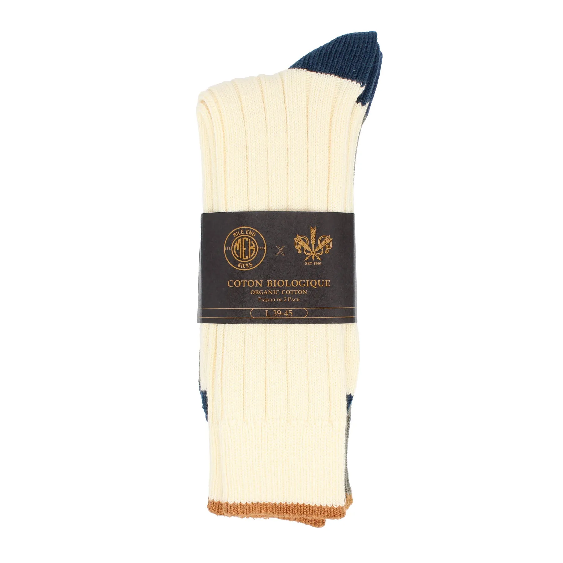 Pedemeia Men's Organic Cotton Camp Socks - 2 Pack