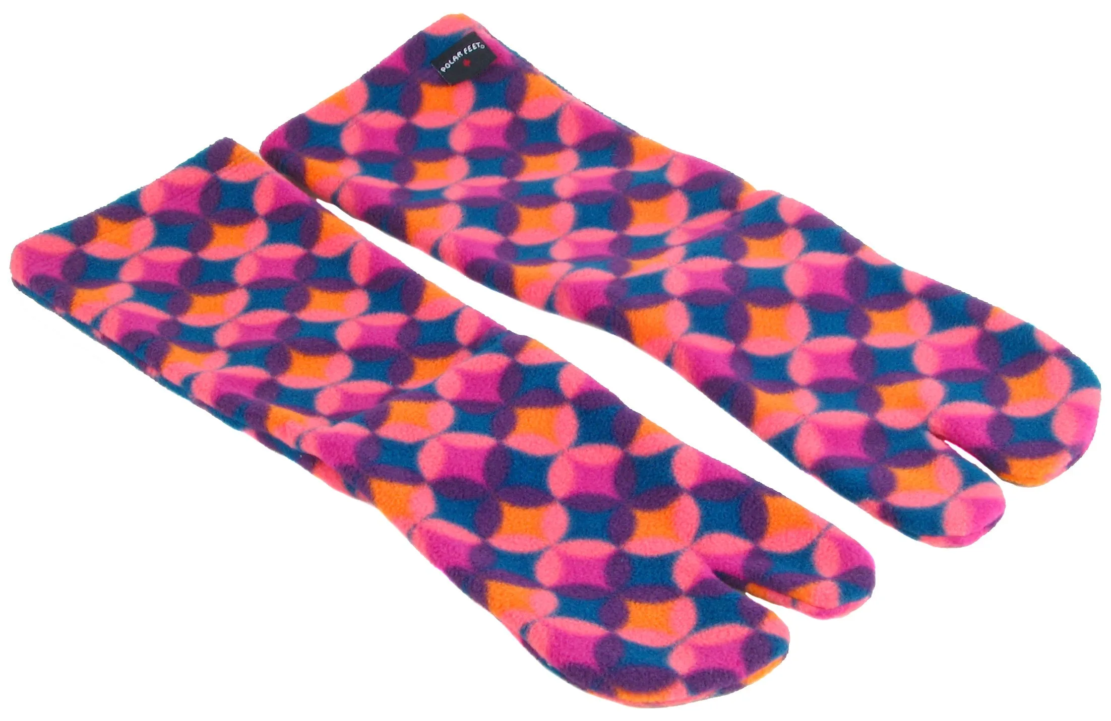 Polar Feet Fleece Tabi Socks - Art Deco