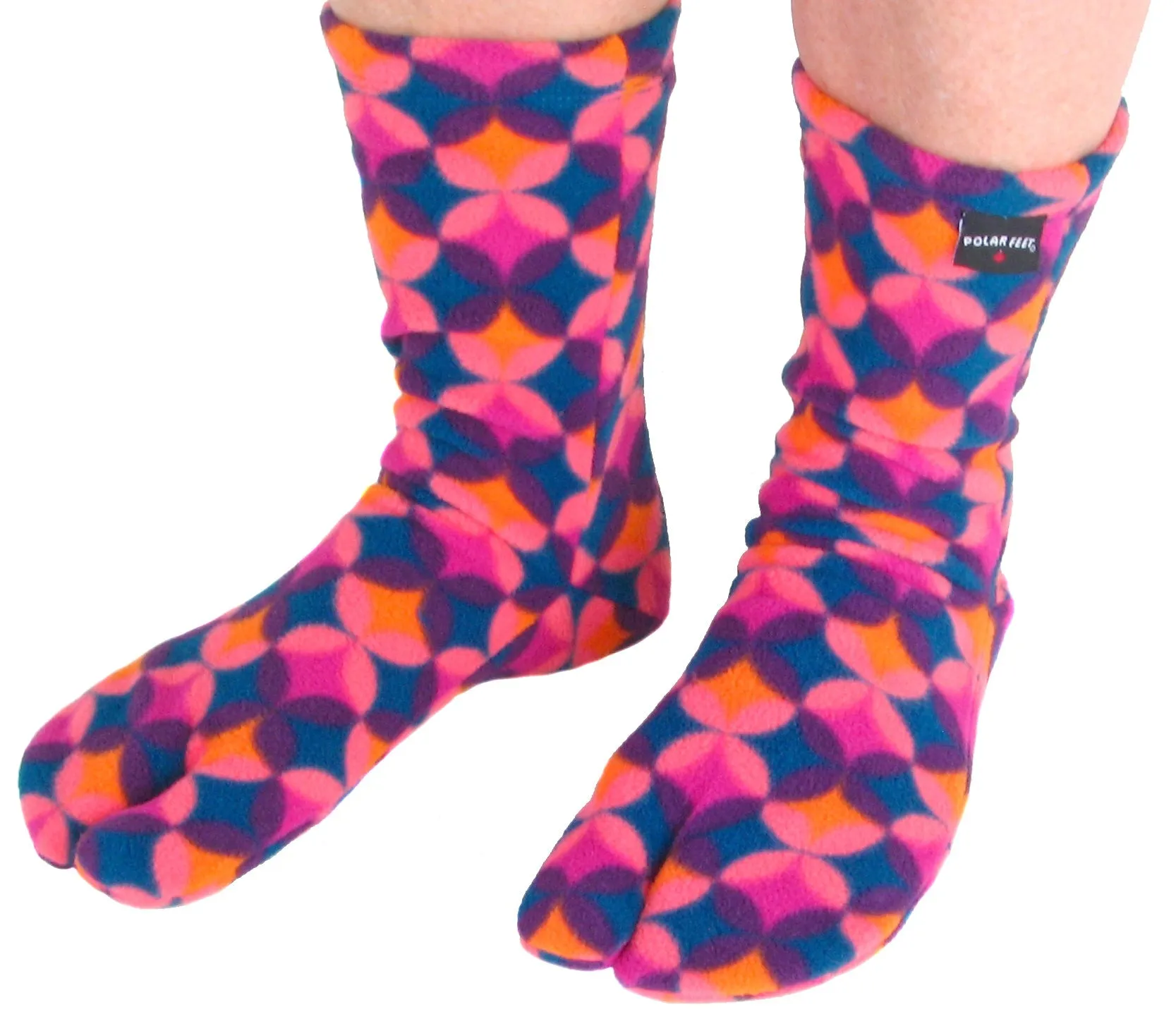 Polar Feet Fleece Tabi Socks - Art Deco