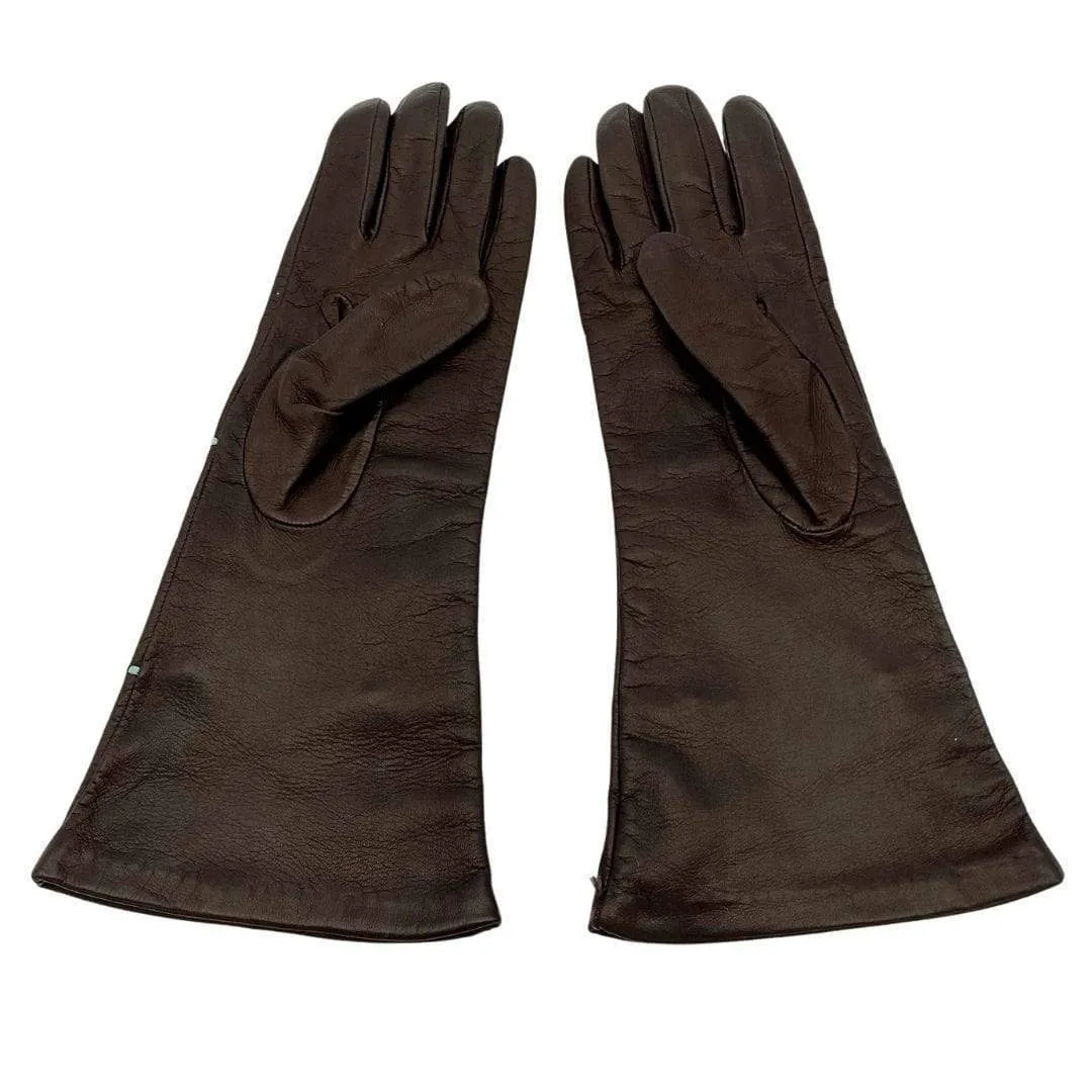 PORTOLANO Leather Gloves - Brown