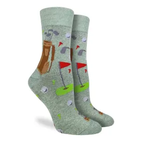 "Golf Green" Crew Socks by Good Luck Sock