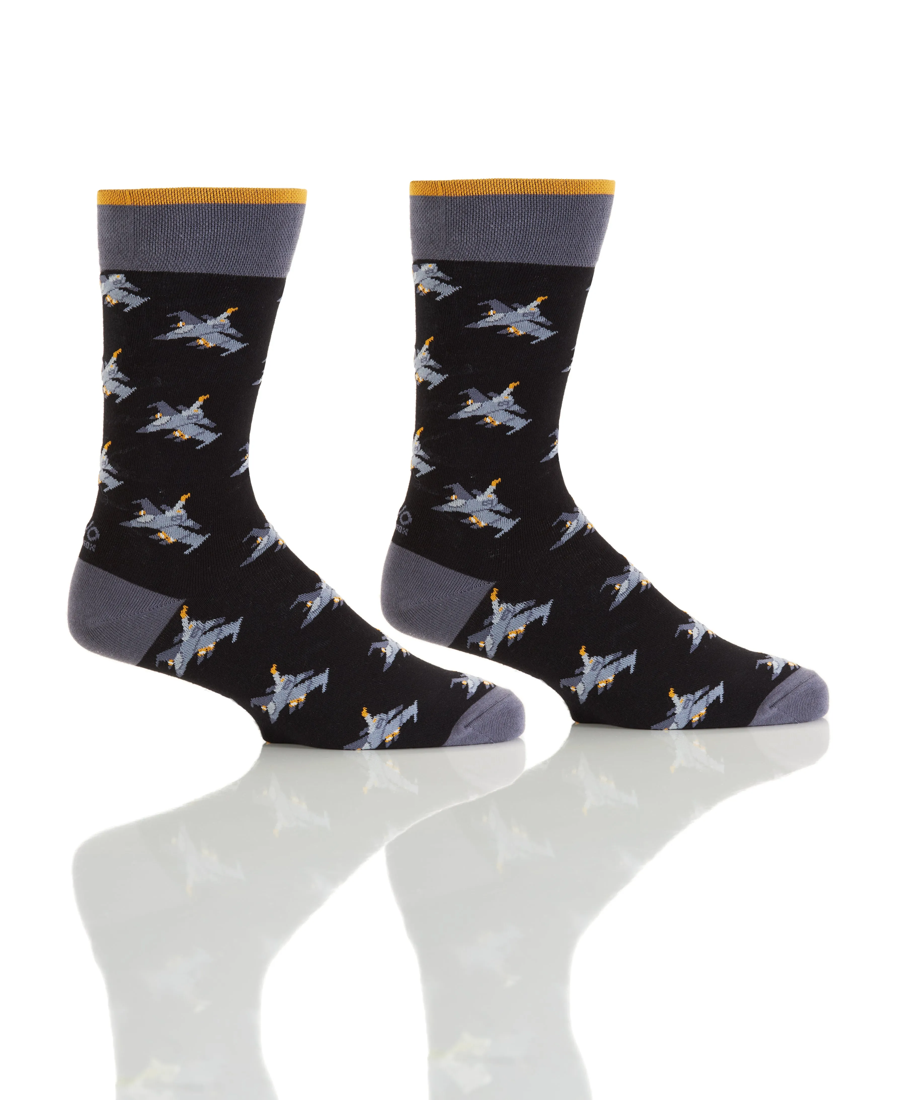 "Jets" Dress Crew Socks by YO Sox -Large