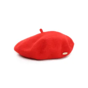 Red Wool Beret