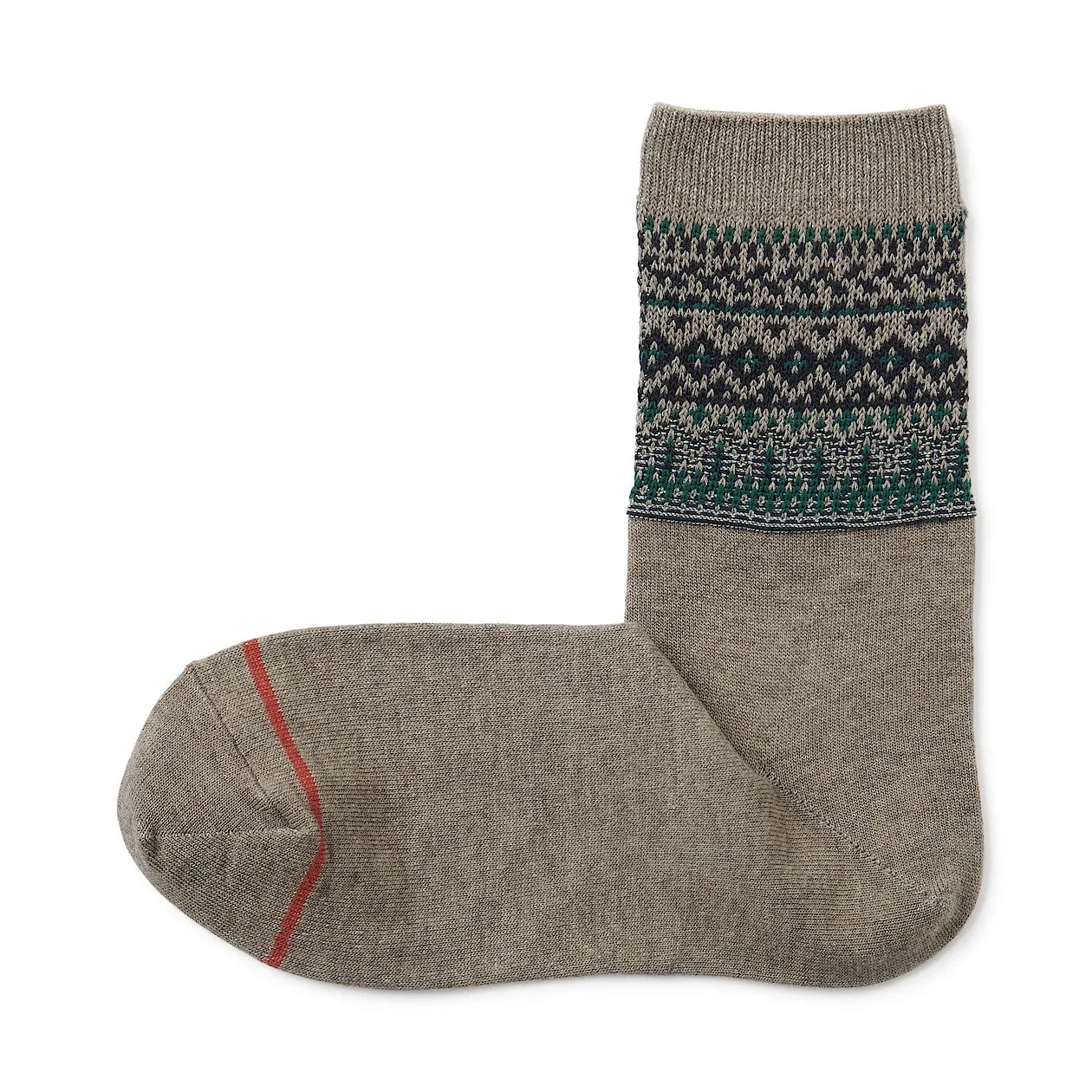 Right Angle Warm Jacquard Pattern Socks