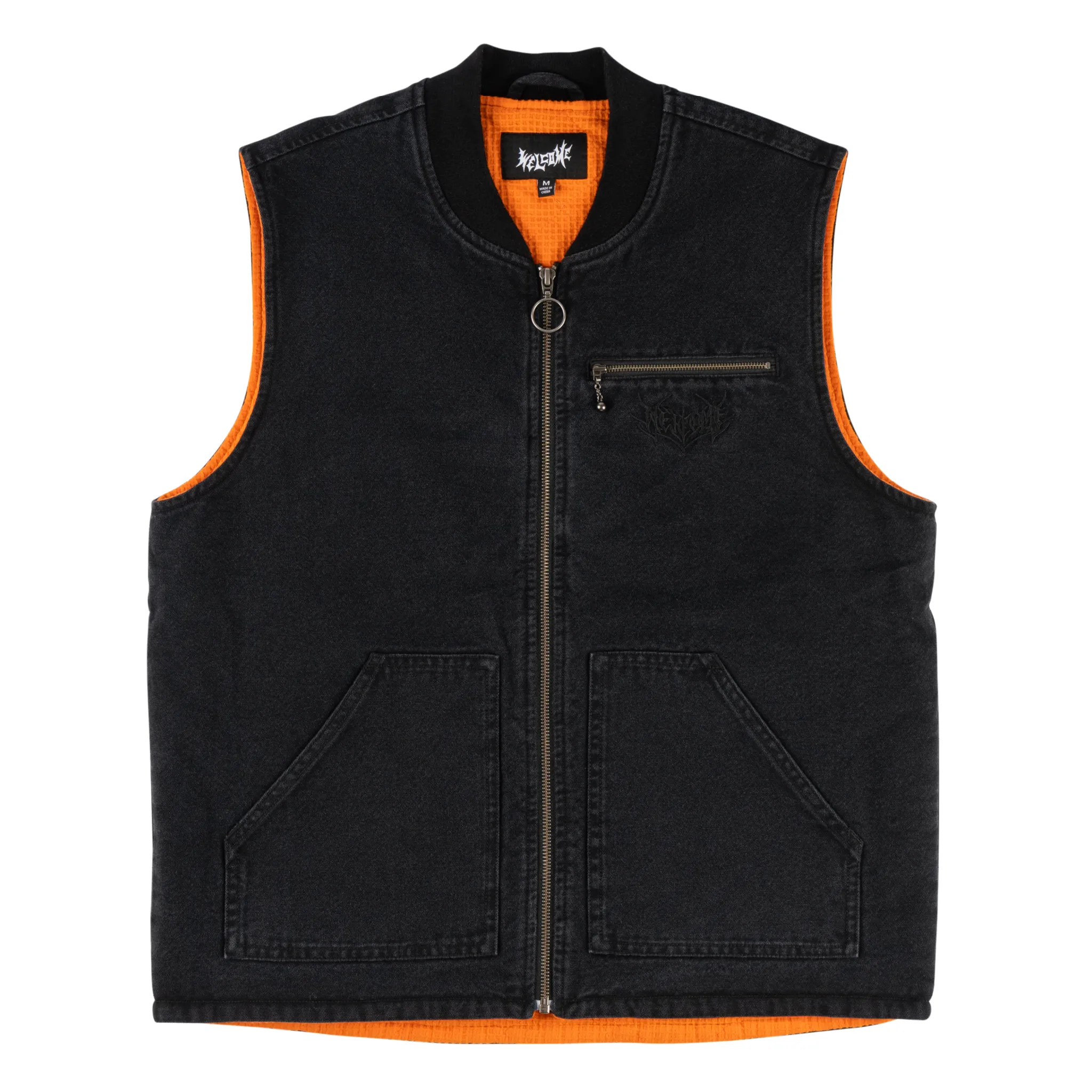 Splinter Enzyme-Washed Canvas Zip Vest