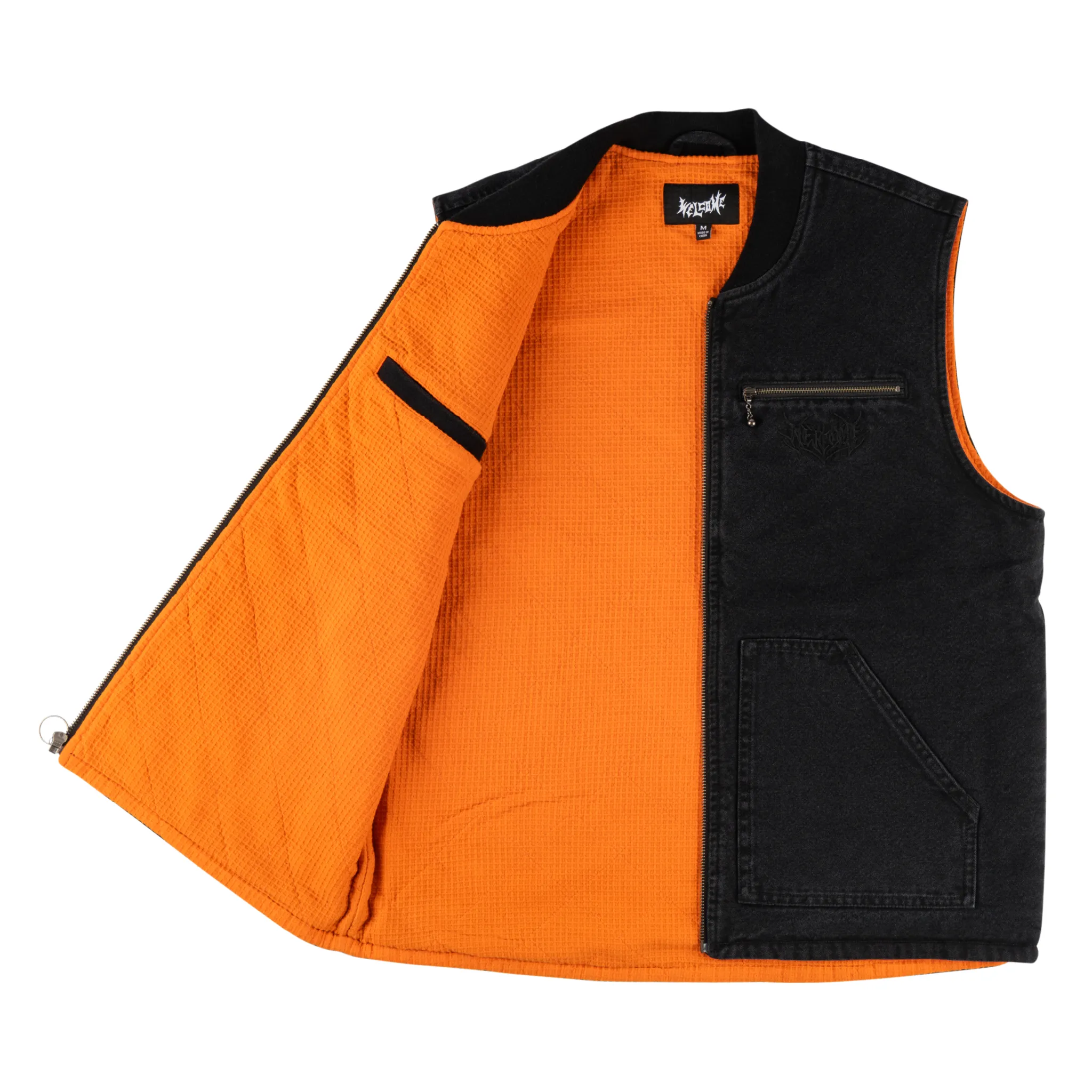 Splinter Enzyme-Washed Canvas Zip Vest