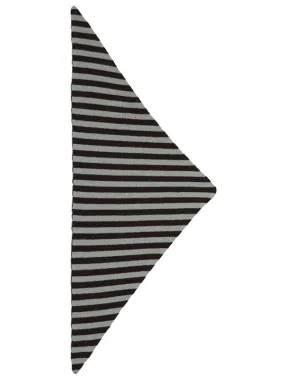 Striped Triangle Neckerchief Black & Kintyre