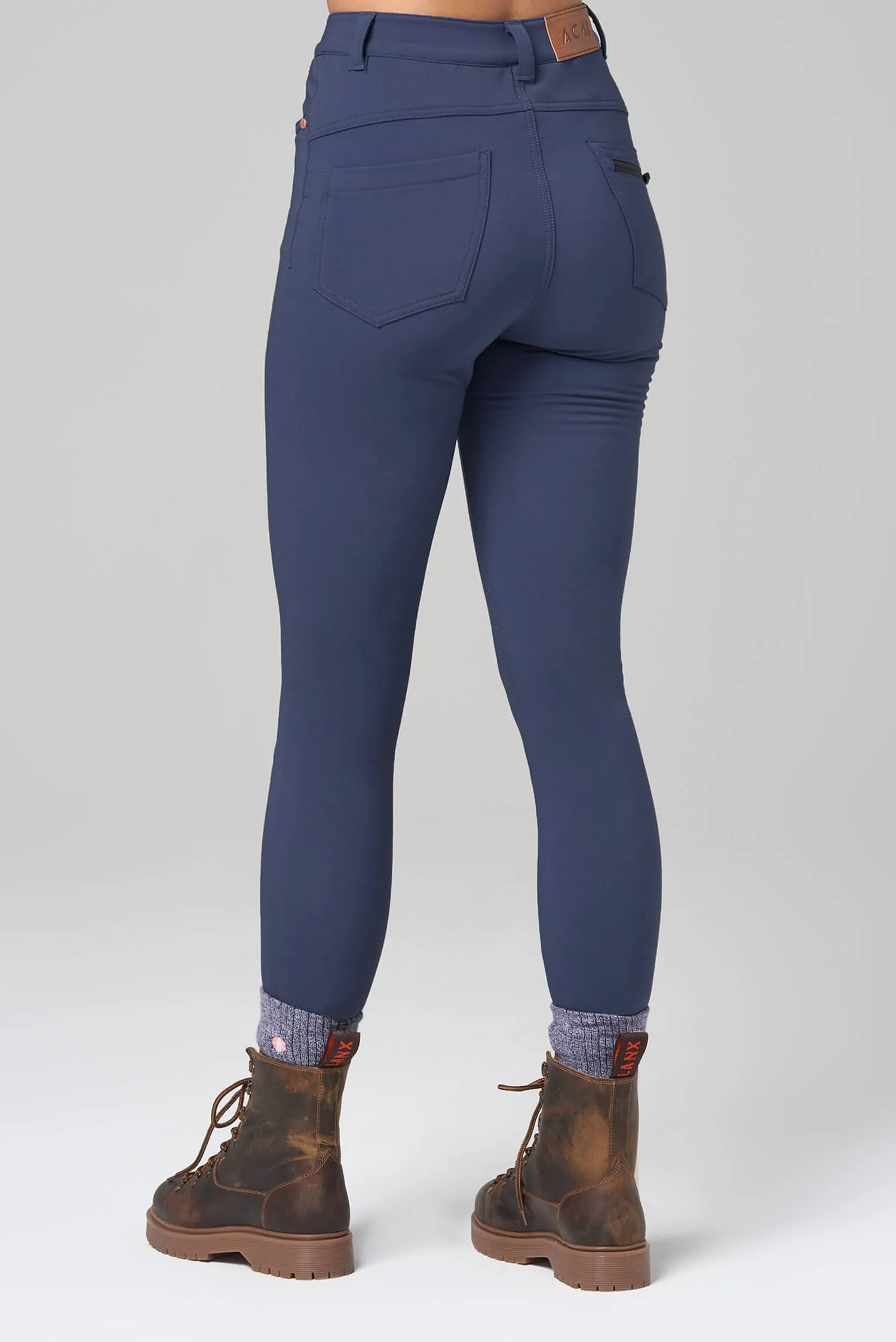 Thermal Skinny Outdoor Pants - Steel Blue