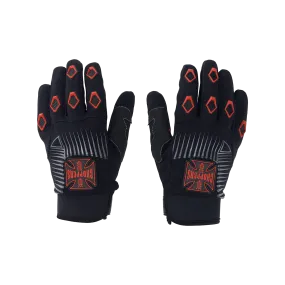 West Coast Choppers Por Vida Gloves - Black/Red