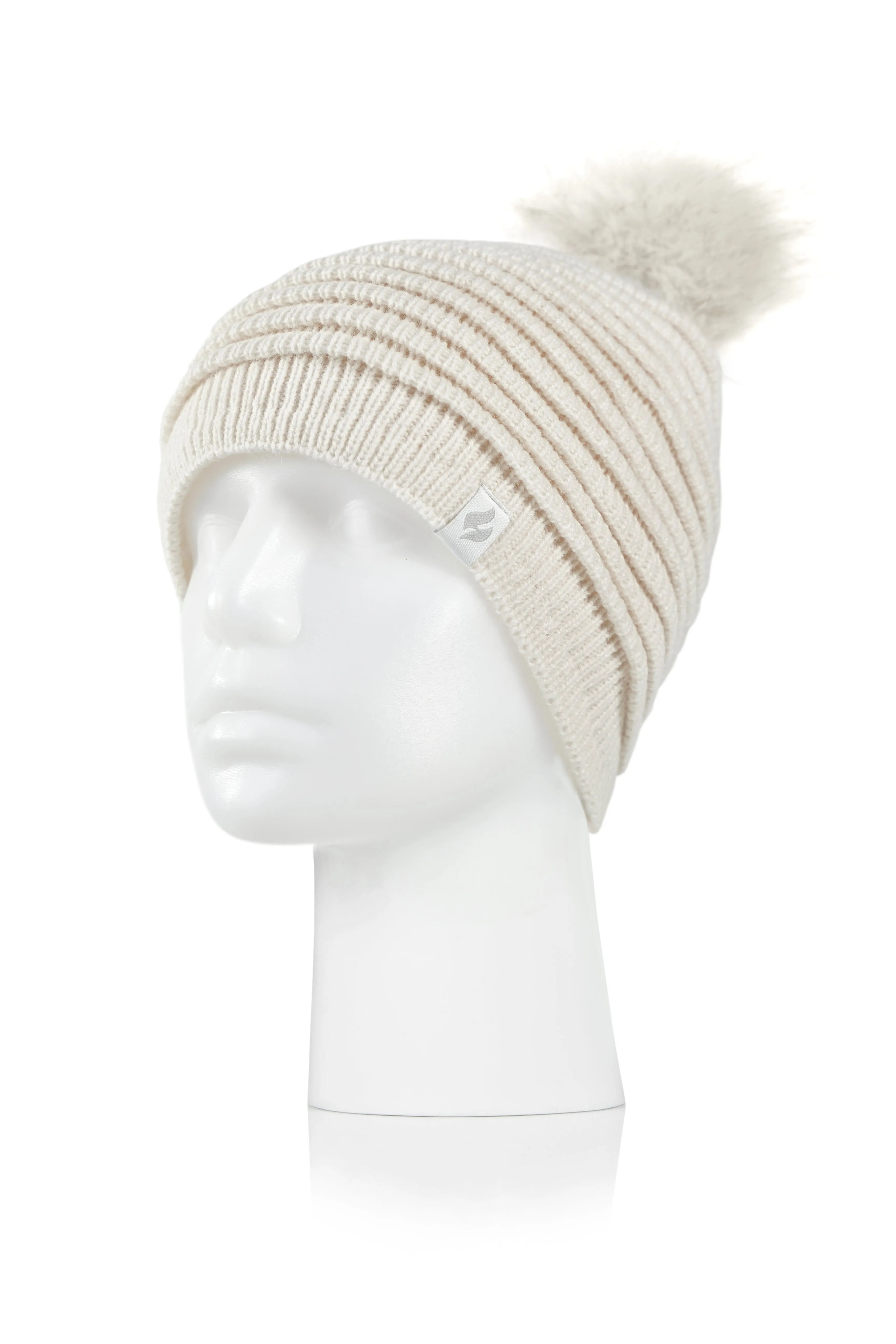 Women's Cannes Ribbed Hat With Pom Pom