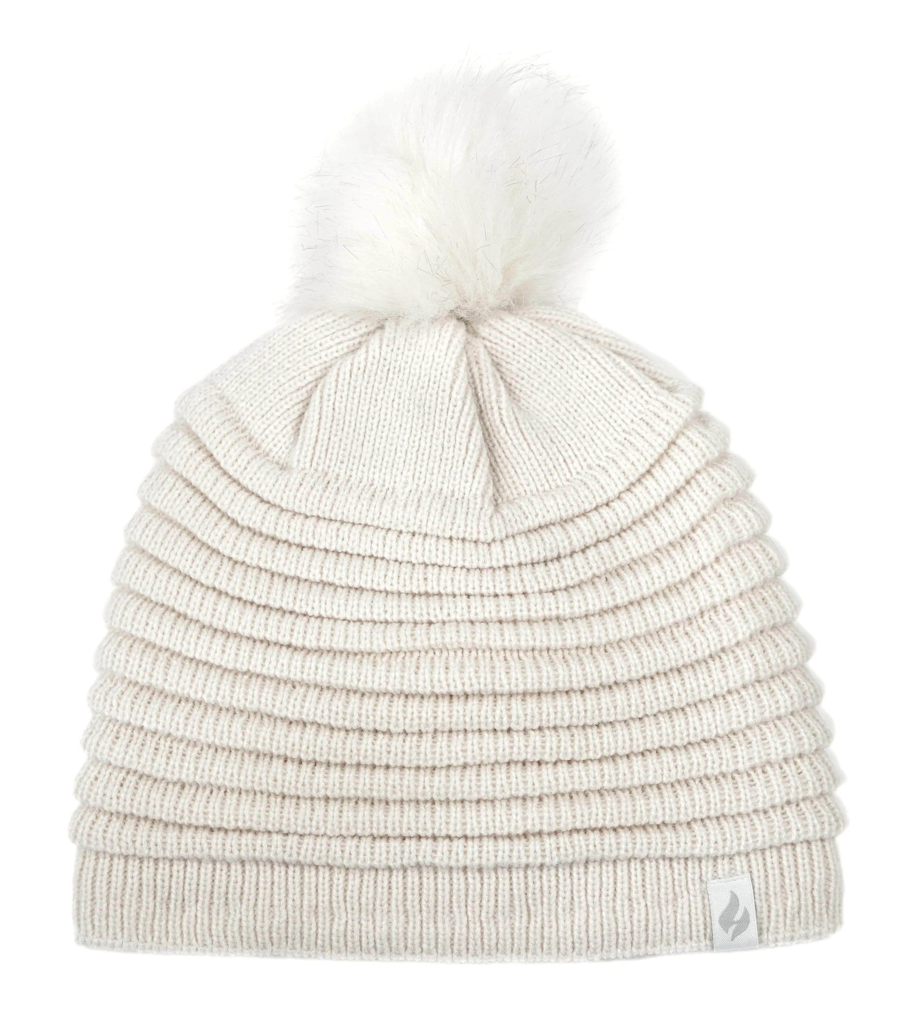 Women's Cannes Ribbed Hat With Pom Pom