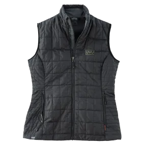 WOMEN’S STORM CREEKECO-INSULATED TRAVELPACK VEST- Pleather Mono Patch