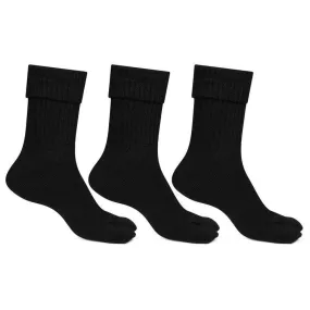 Women's Woolen Thumb Socks (Black) -Pack of 3